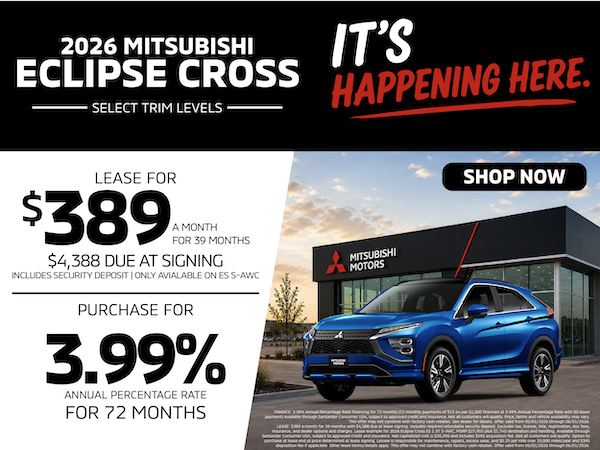 Shop 2026 Eclipse Cross Offers